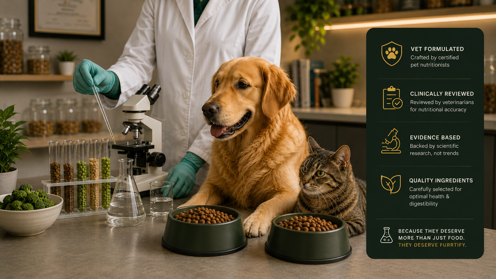 Vet-approved pet nutrition